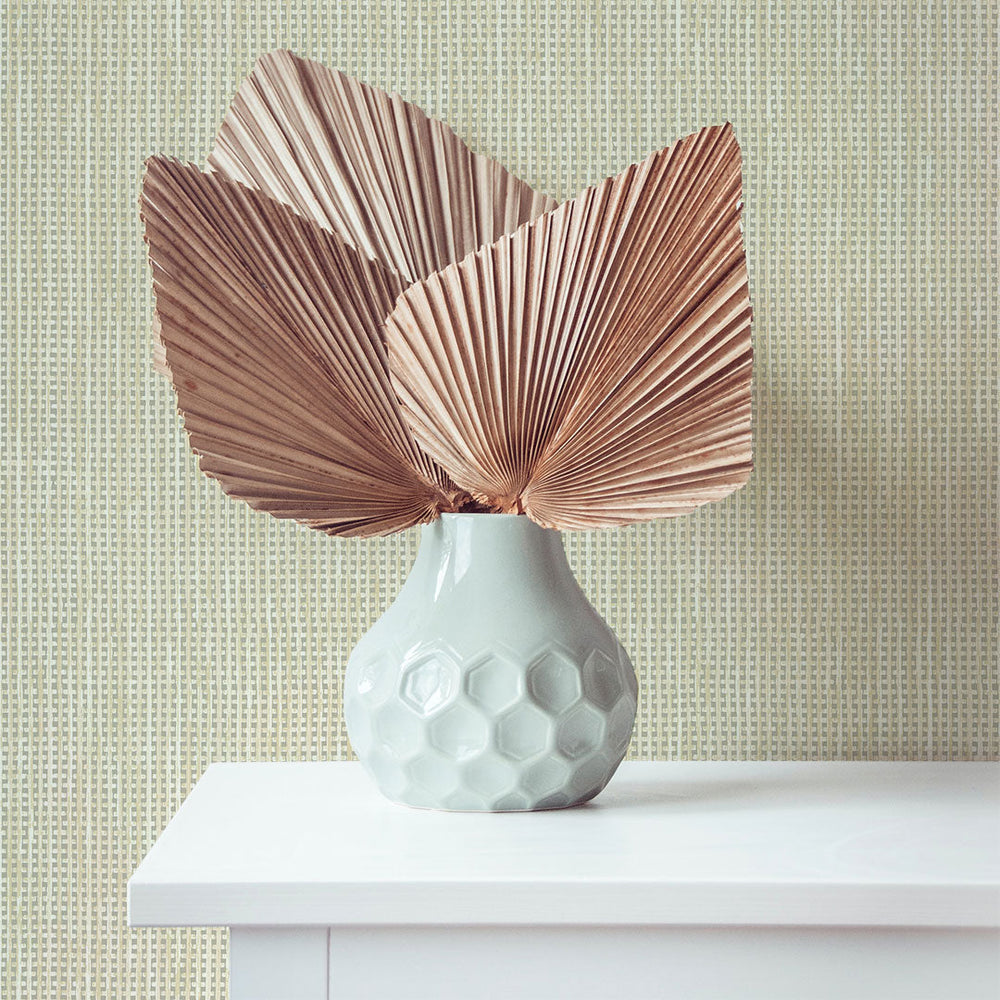 Textured Rattan Peel and Stick Wallpaper