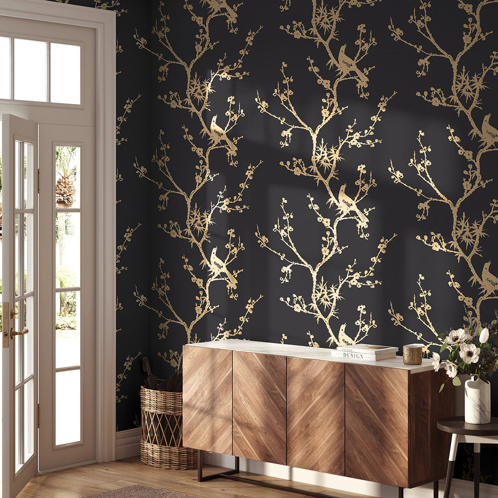 Bird Watching Peel and Stick Wallpaper