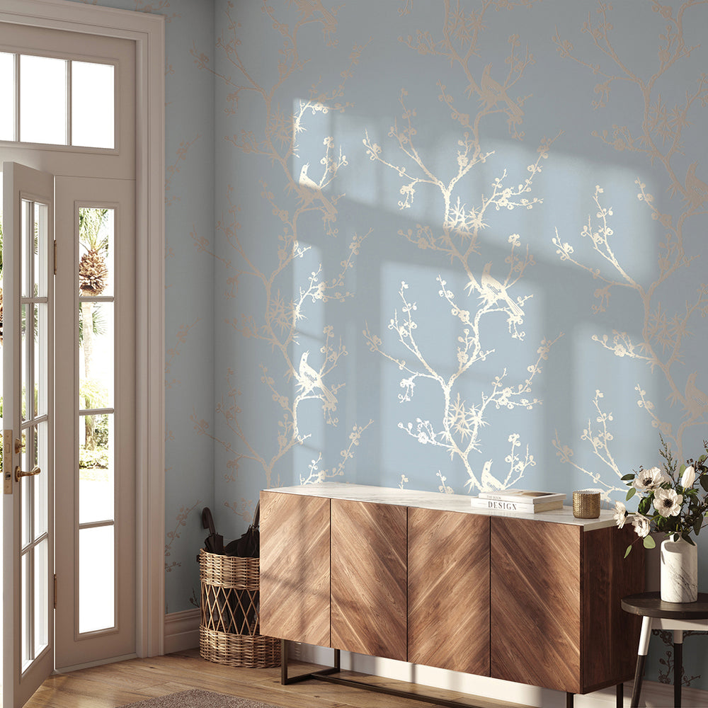 Bird Watching Peel and Stick Wallpaper