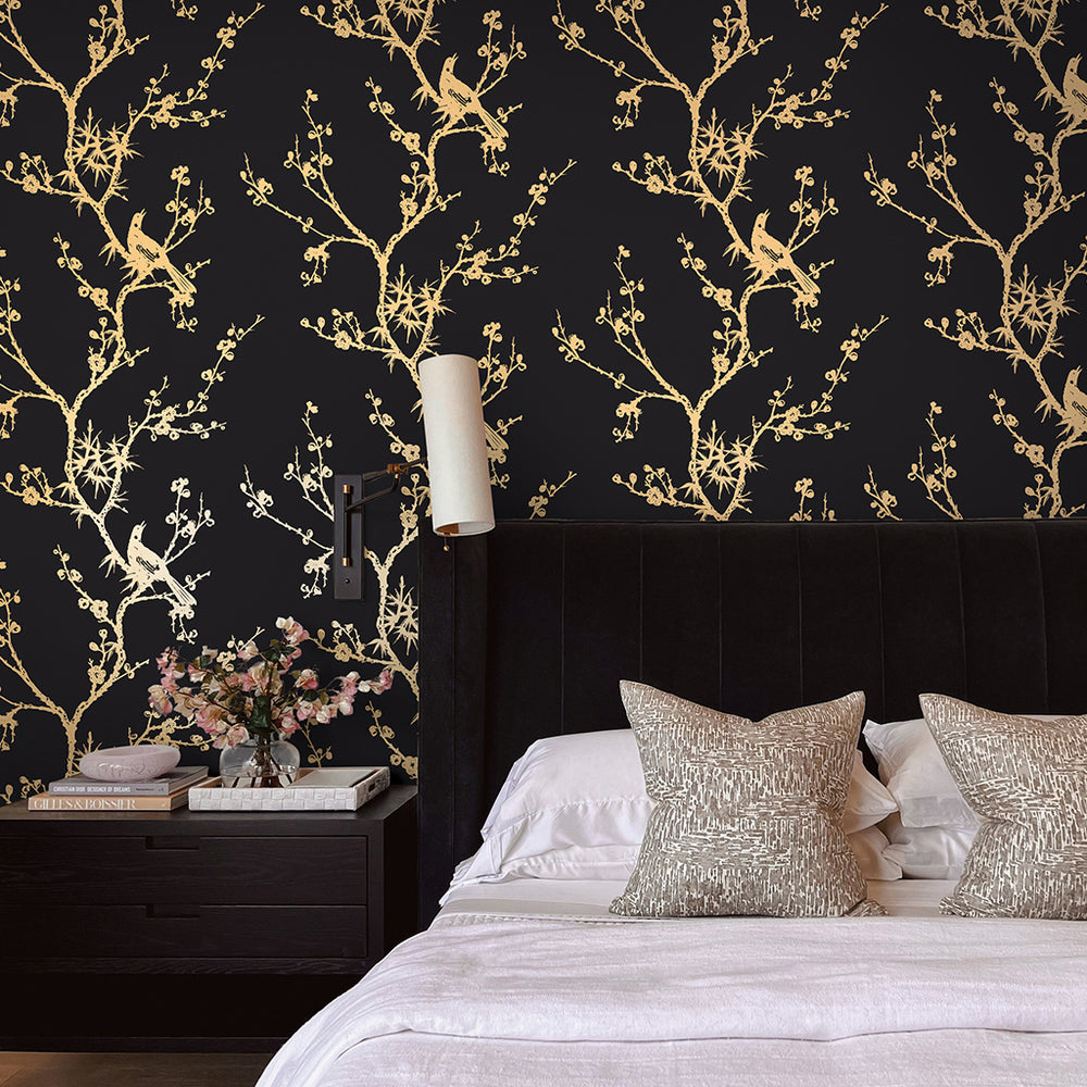 Bird Watching Peel and Stick Wallpaper