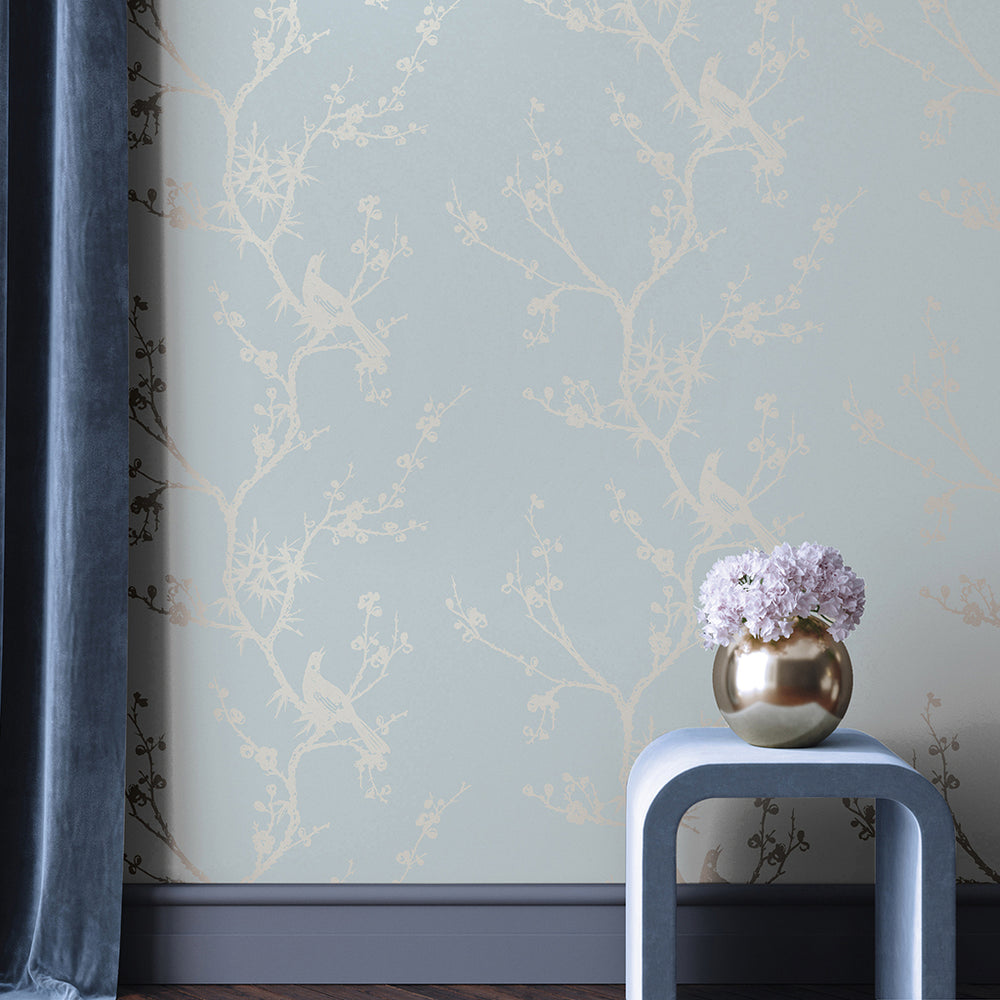 Bird Watching Peel and Stick Wallpaper