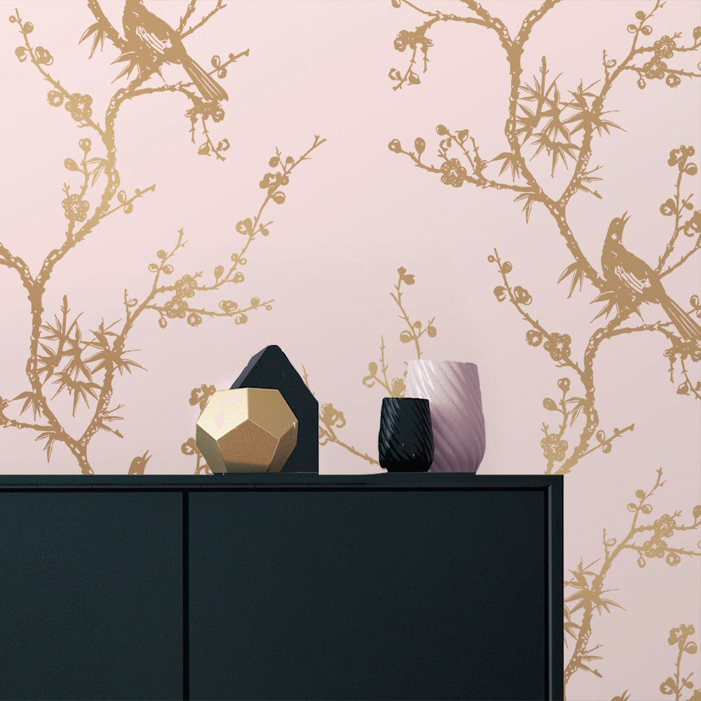 Bird Watching Peel and Stick Wallpaper