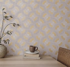 Grasscloth Fans Wallpaper