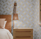 Grasscloth Fans Wallpaper