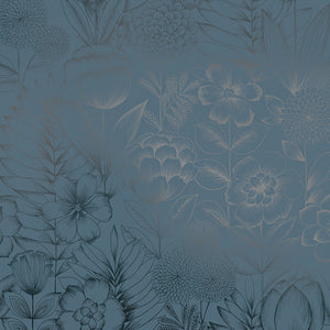 Homestead Floral Metallic Wallpaper