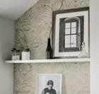 Homestead Floral Metallic Wallpaper