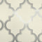 Marrakesh Removable Wallpaper Sample Swatch  option Cream/Metallic Silver Sample