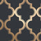 Marrakesh Removable Wallpaper Sample Swatch  option Midnight/Metallic Gold Sample