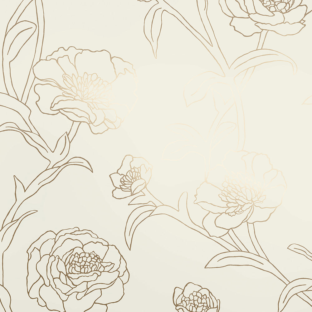 Peonies Peel and Stick Wallpaper