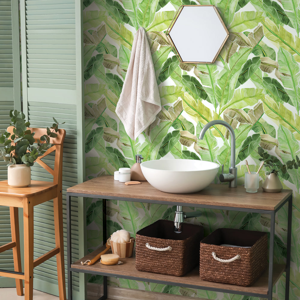Bahama Palm Peel and Stick Wallpaper
