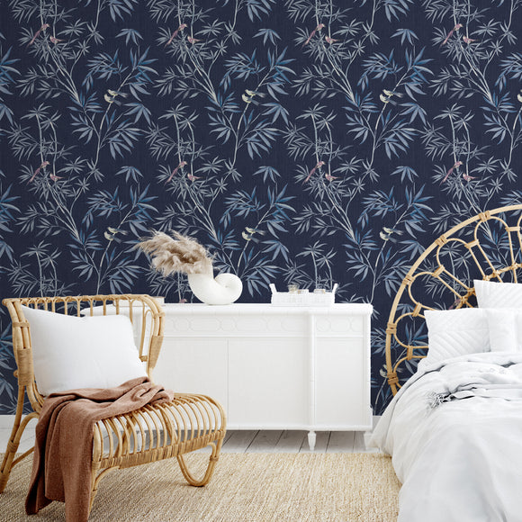Bamboo Chinoiserie Peel and Stick Wallpaper