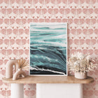 Block Print Mermaids Removable Wallpaper