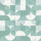 Composed Shapes Removable Wallpaper Sample Swatch  option Marine Green Sample