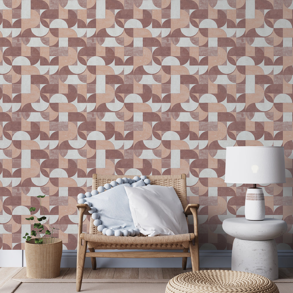 Composed Shapes Peel and Stick Wallpaper