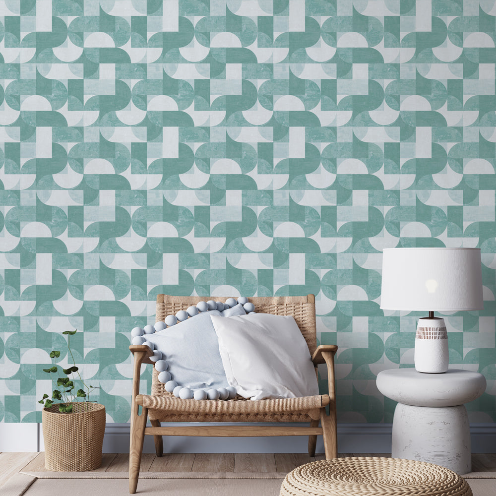 Composed Shapes Peel and Stick Wallpaper