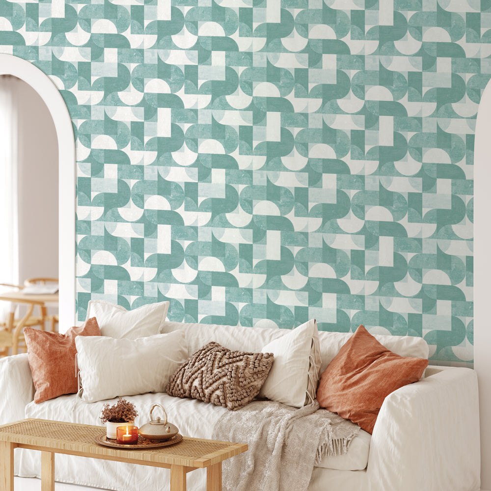 Composed Shapes Peel and Stick Wallpaper