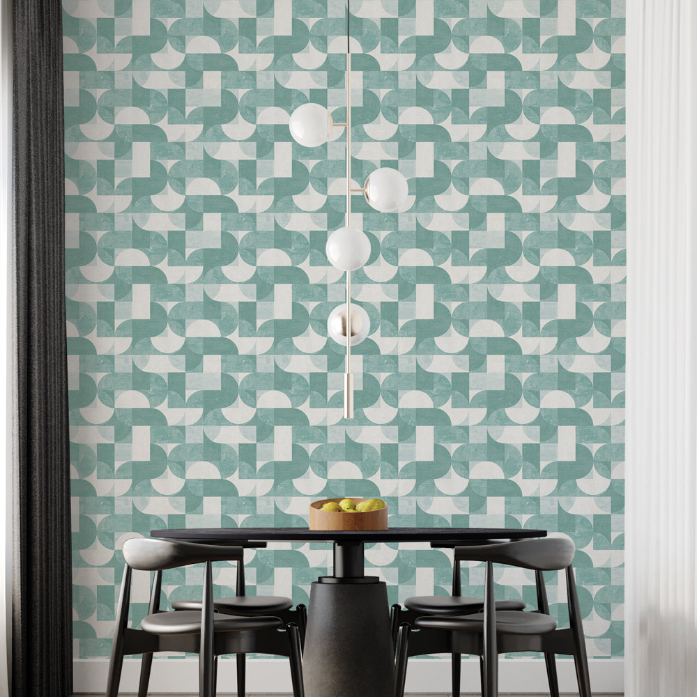 Composed Shapes Peel and Stick Wallpaper