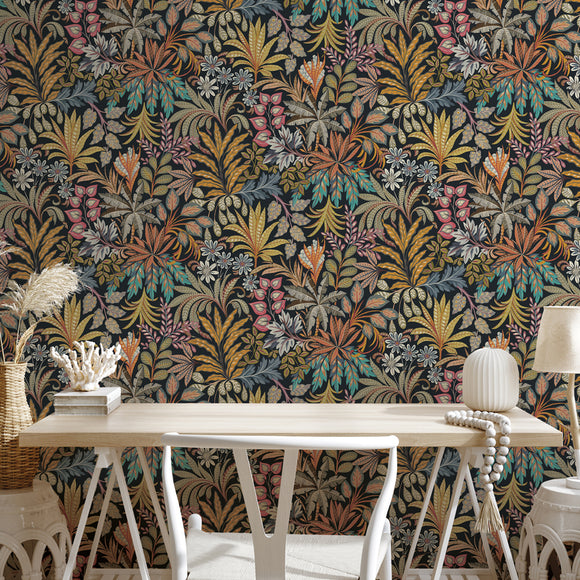 Crafted Floral Peel and Stick Wallpaper