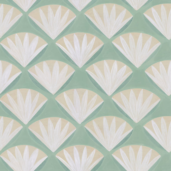 Shell Swatches Tempaper Deco Shell Peel and Stick Wallpaper Sample Swatch - 2Modern