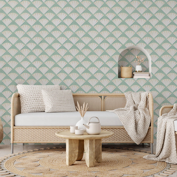 Deco Shell Peel and Stick Wallpaper