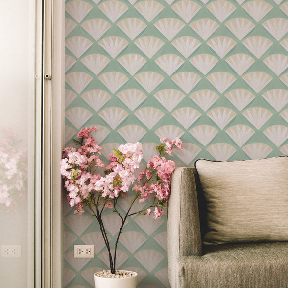 Deco Shell Peel and Stick Wallpaper