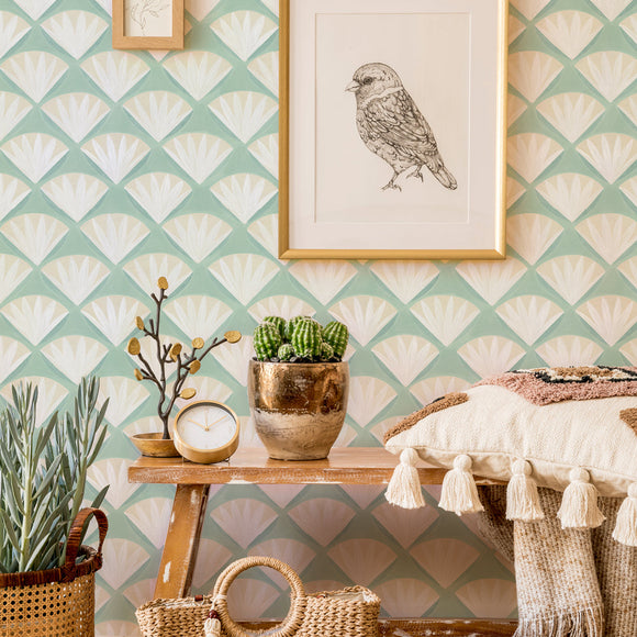 Deco Shell Peel and Stick Wallpaper
