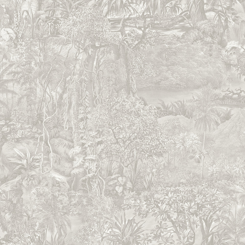Jungle Toile Peel and Stick Wallpaper Sample Swatch