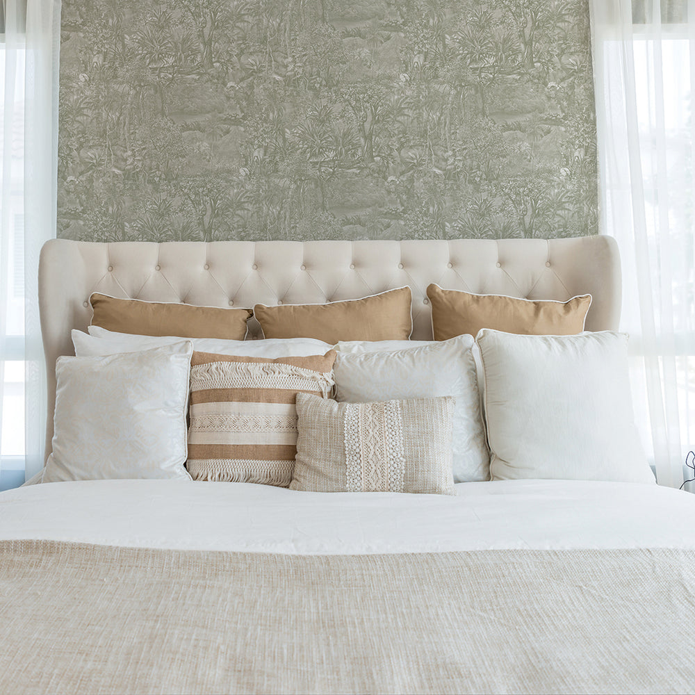 Jungle Toile Peel and Stick Wallpaper