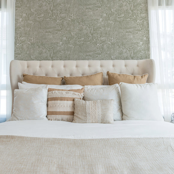 Jungle Toile Peel and Stick Wallpaper