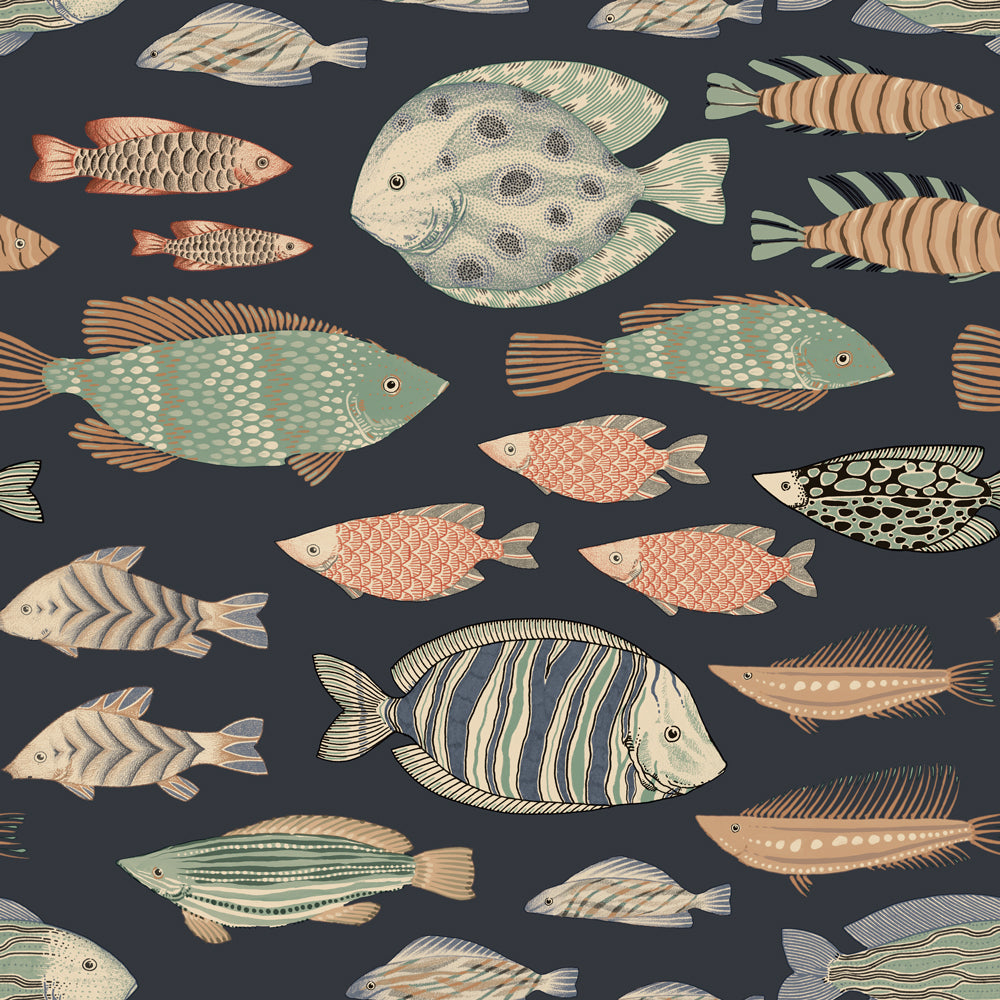 Marine Fish Peel and Stick Wallpaper
