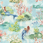 Mermaid Toile Removable Wallpaper Sample Swatch