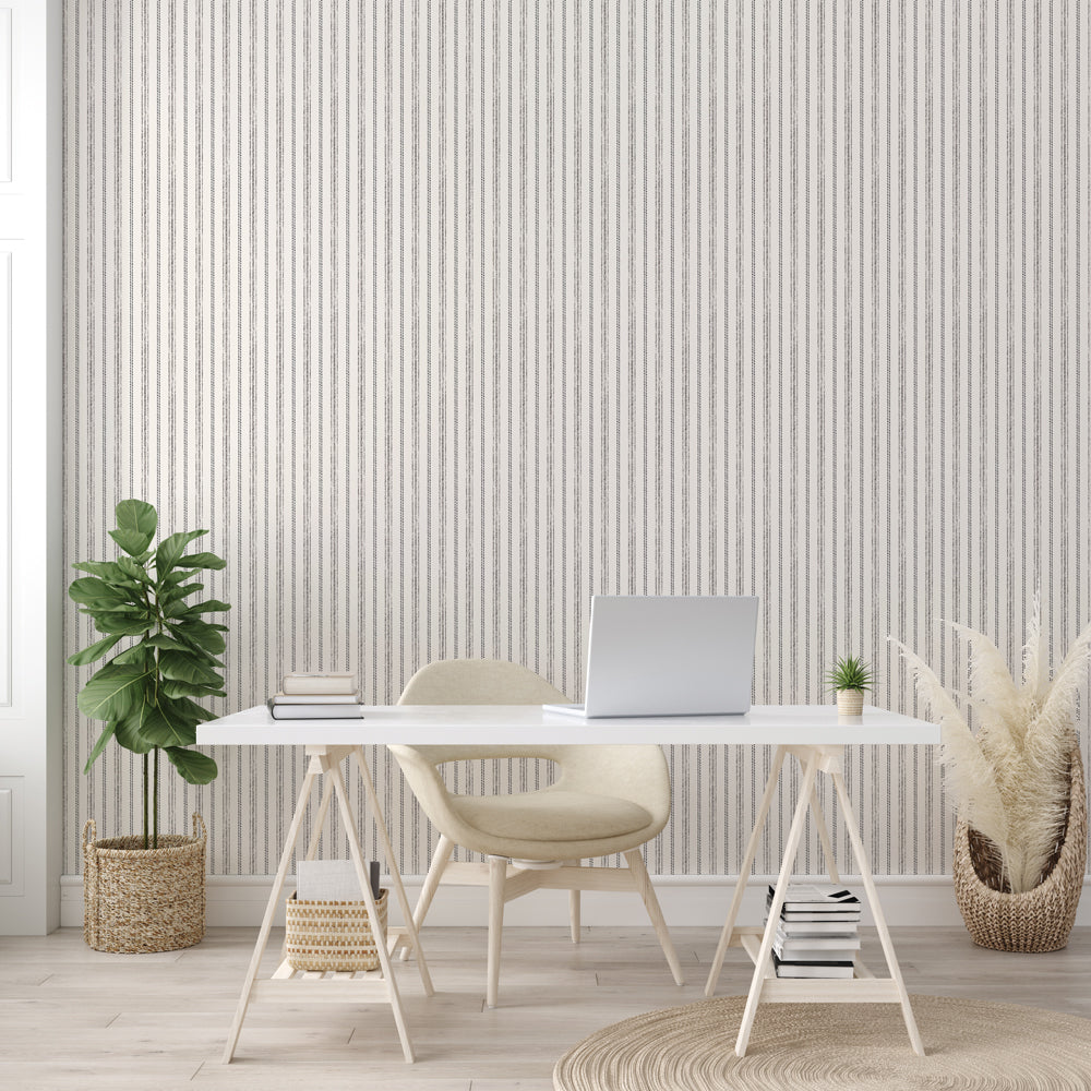Nautical Stripe Peel and Stick Wallpaper