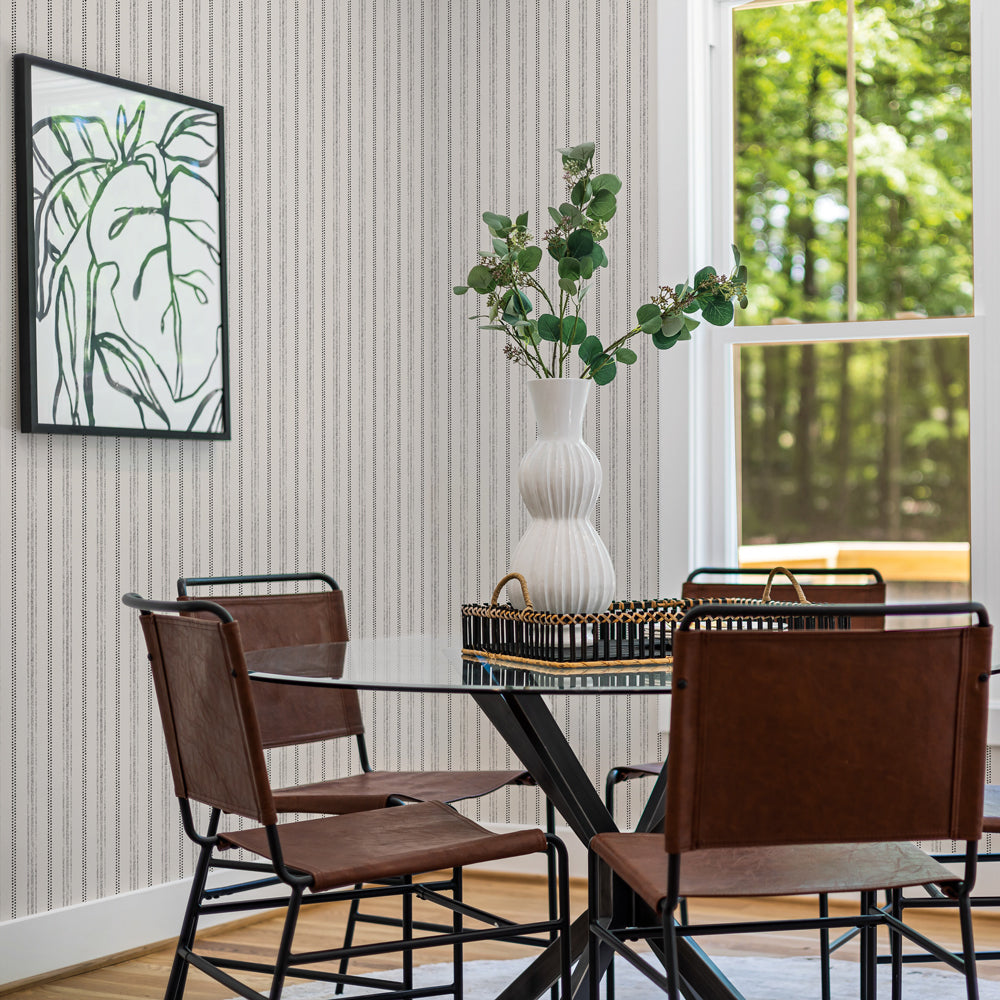 Nautical Stripe Peel and Stick Wallpaper