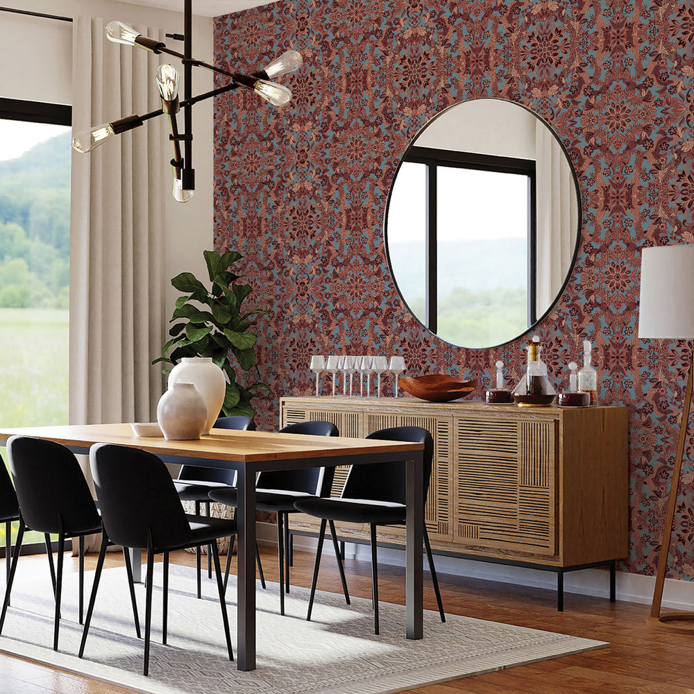 Ornate Medallion Peel and Stick Wallpaper