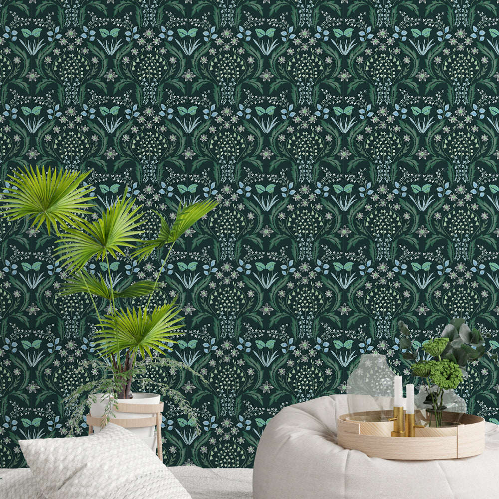 Scandi Floral Peel and Stick Wallpaper