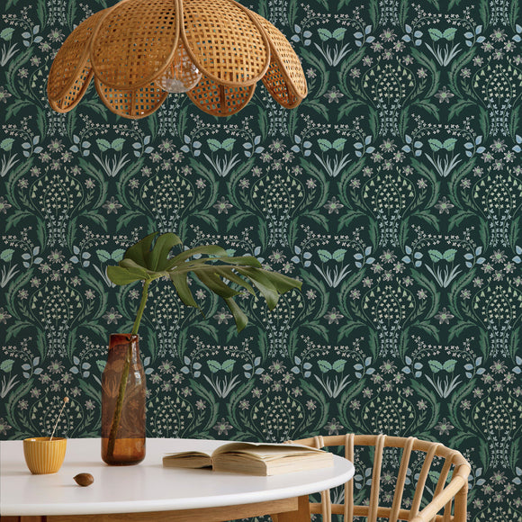 Scandi Floral Peel and Stick Wallpaper