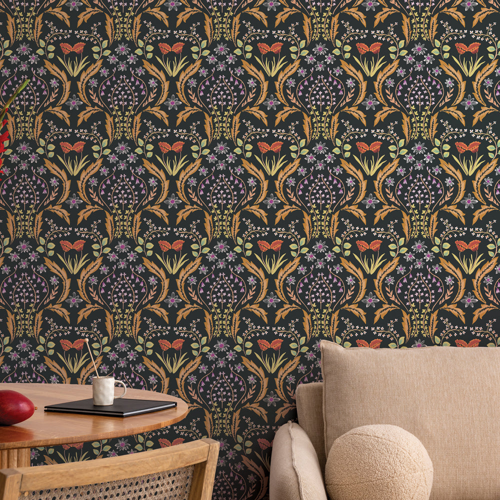 Scandi Floral Peel and Stick Wallpaper