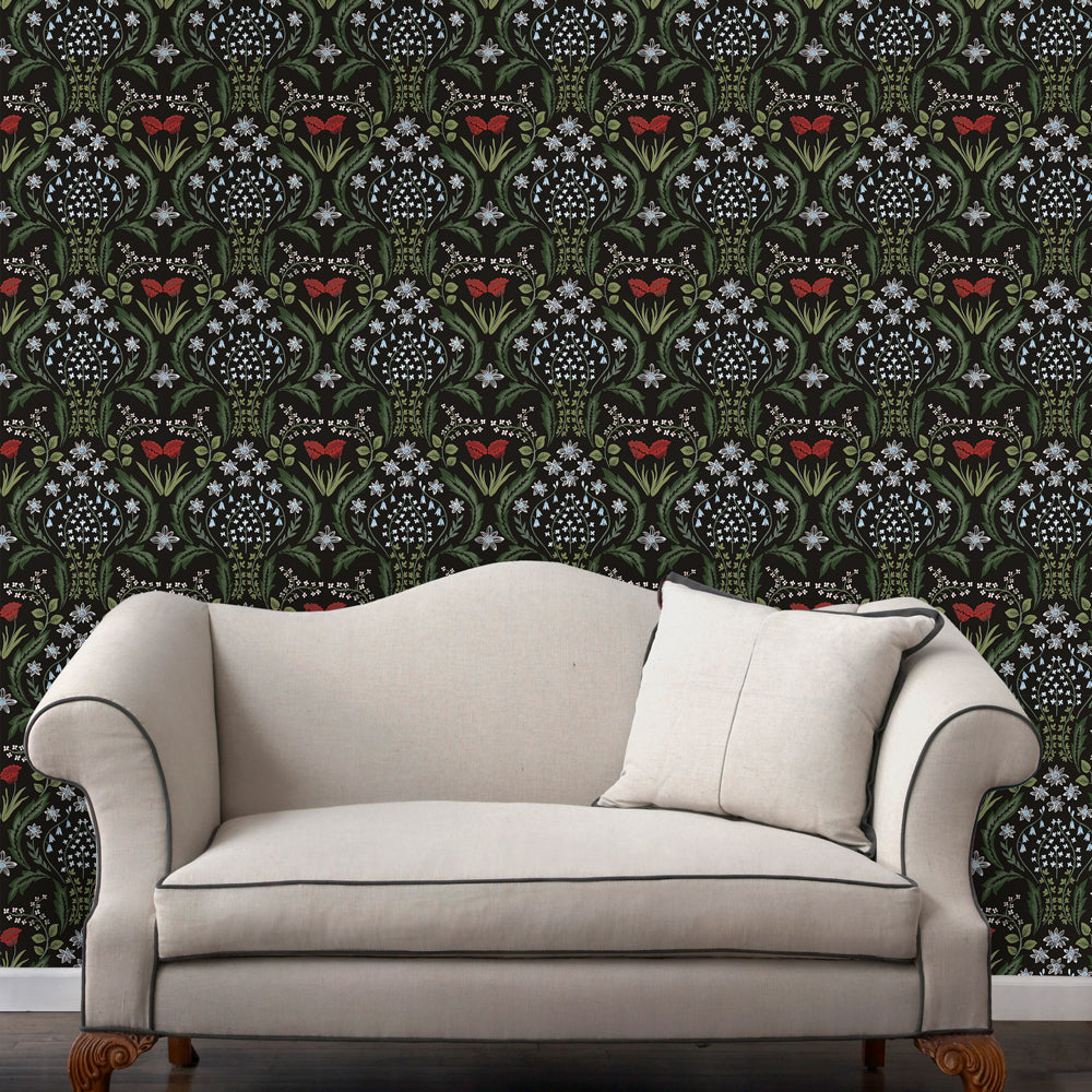 Scandi Floral Peel and Stick Wallpaper