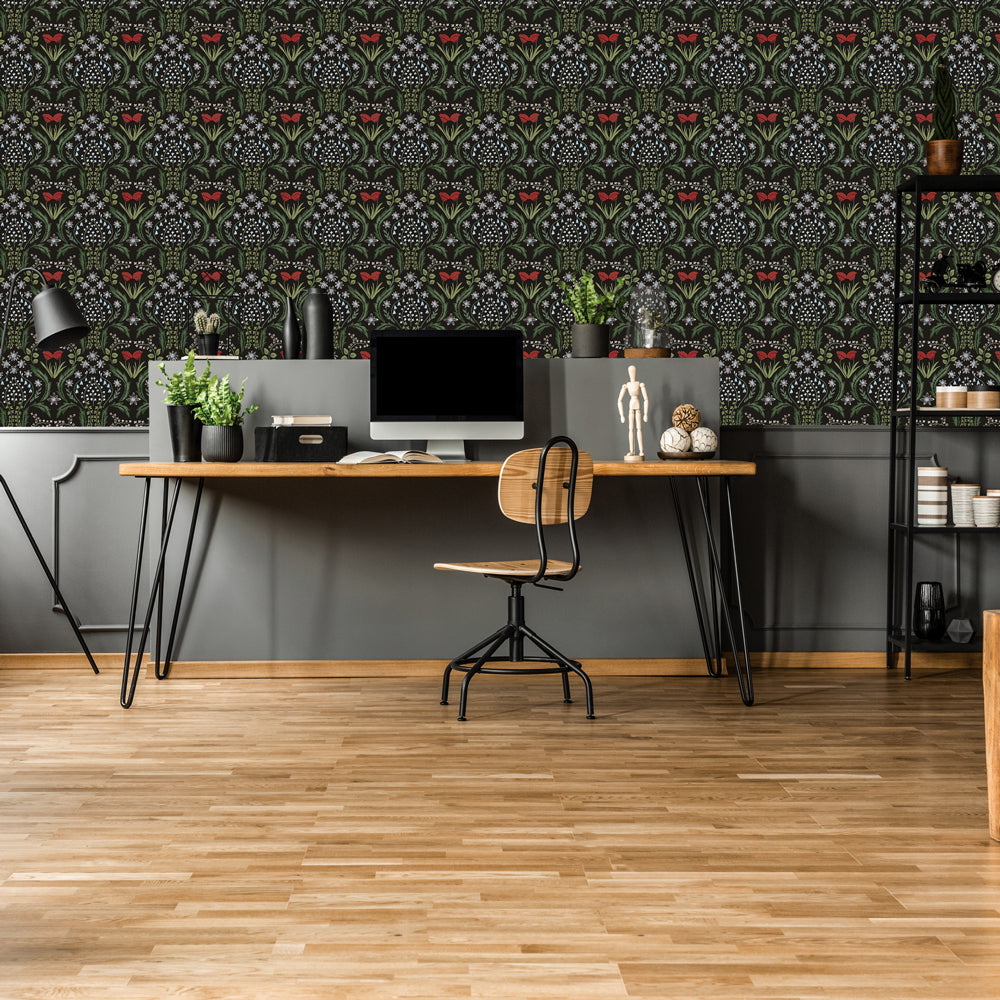 Scandi Floral Peel and Stick Wallpaper