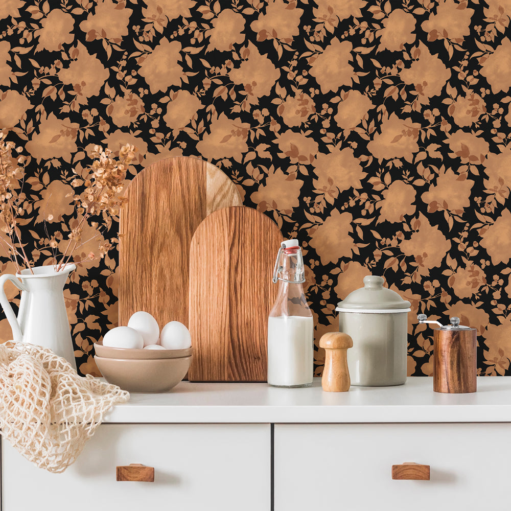 Silhouette Peel and Stick Wallpaper