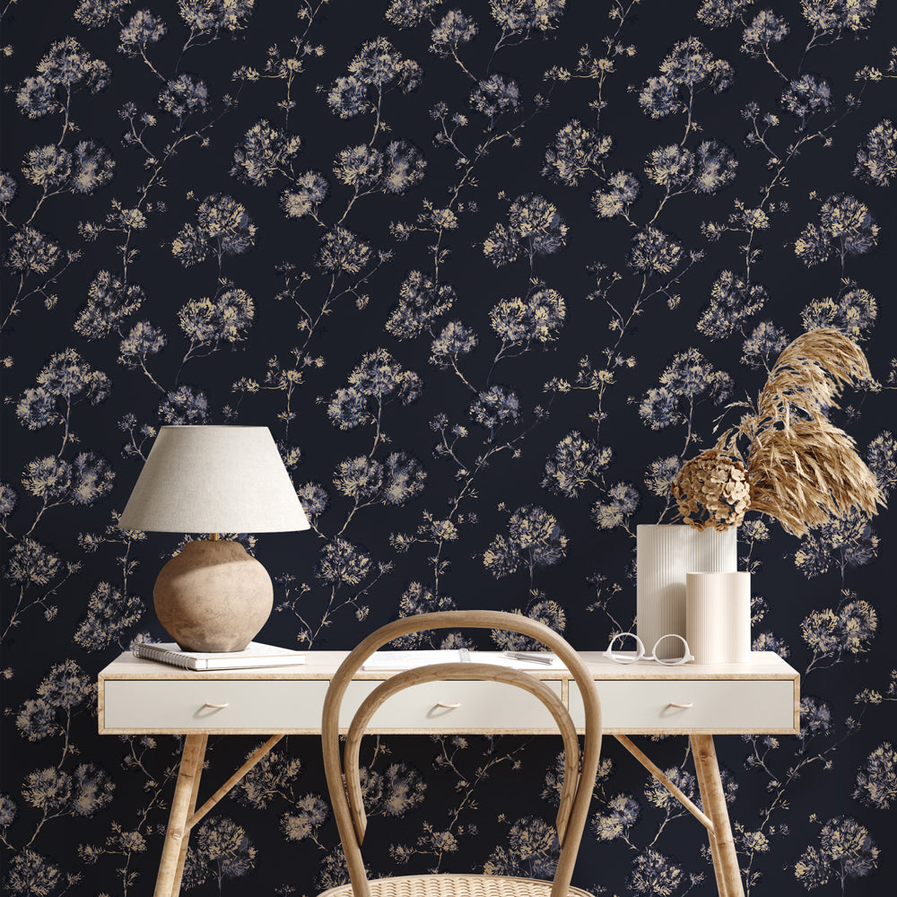 Sun-Bleached Floral Peel and Stick Wallpaper