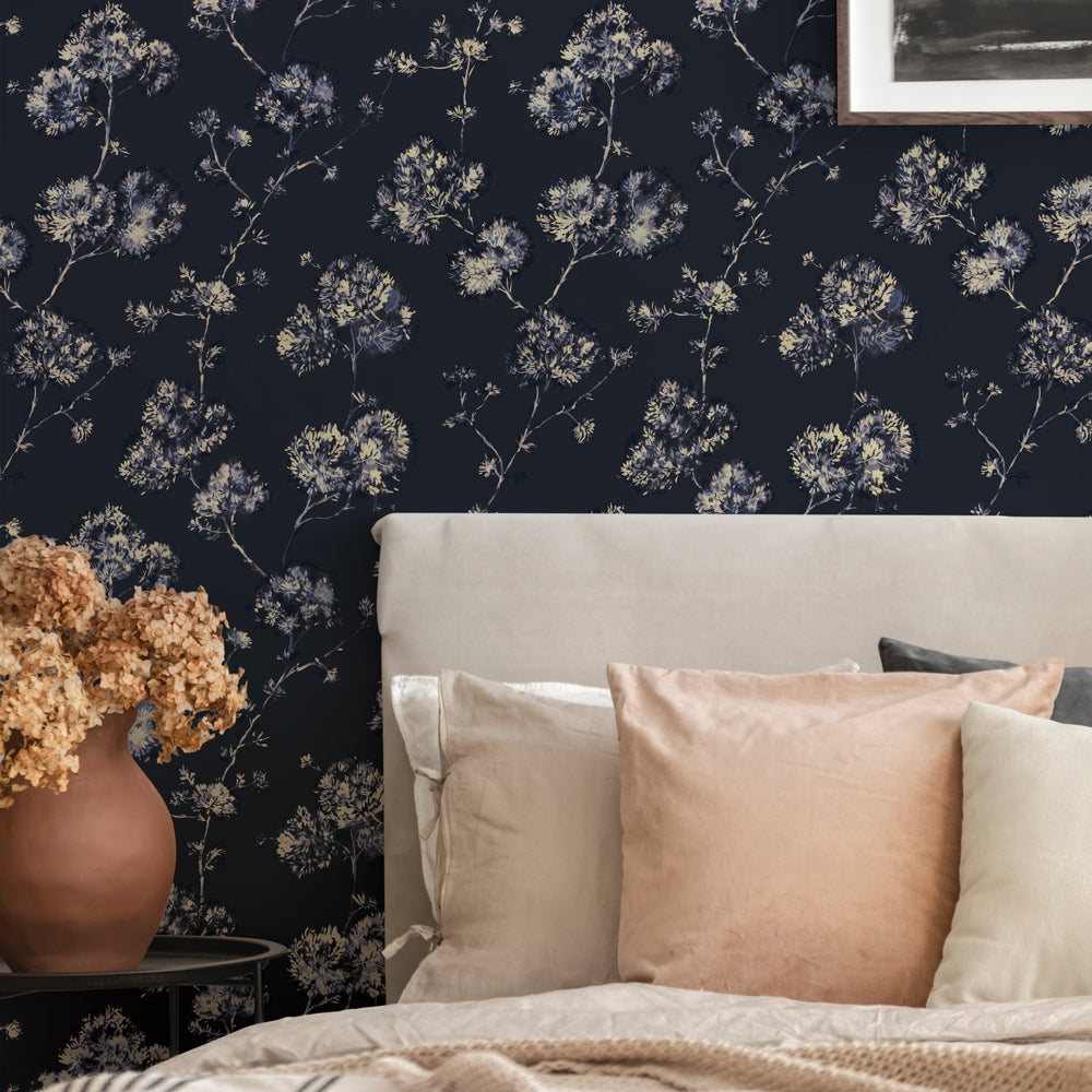 Sun-Bleached Floral Peel and Stick Wallpaper