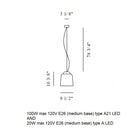 Teodora Glass Suspension Light