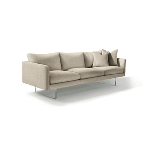 Blade 3-Seater Sofa with Clear Acrylic Base