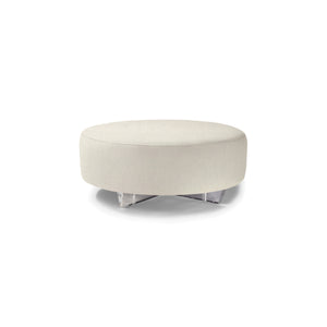 Clip 2 Round Table Ottoman with Clear Acrylic Base