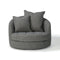 Giant Swivel Tufted Tub Lounge Chair  option Chair Only