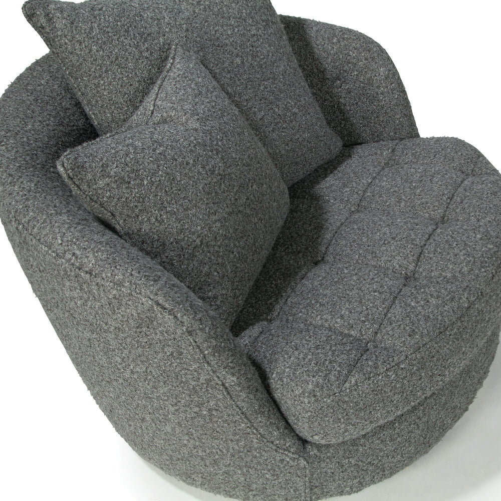Giant Swivel Tufted Tub Lounge Chair