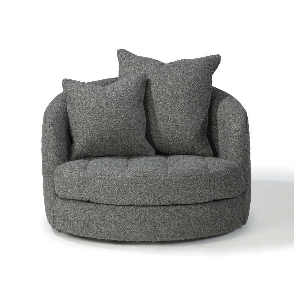 Giant Swivel Tufted Tub Lounge Chair
