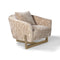 Suspender Lounge Chair  option Champagne Powder Coat