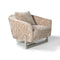 Suspender Lounge Chair  option Satin Brass